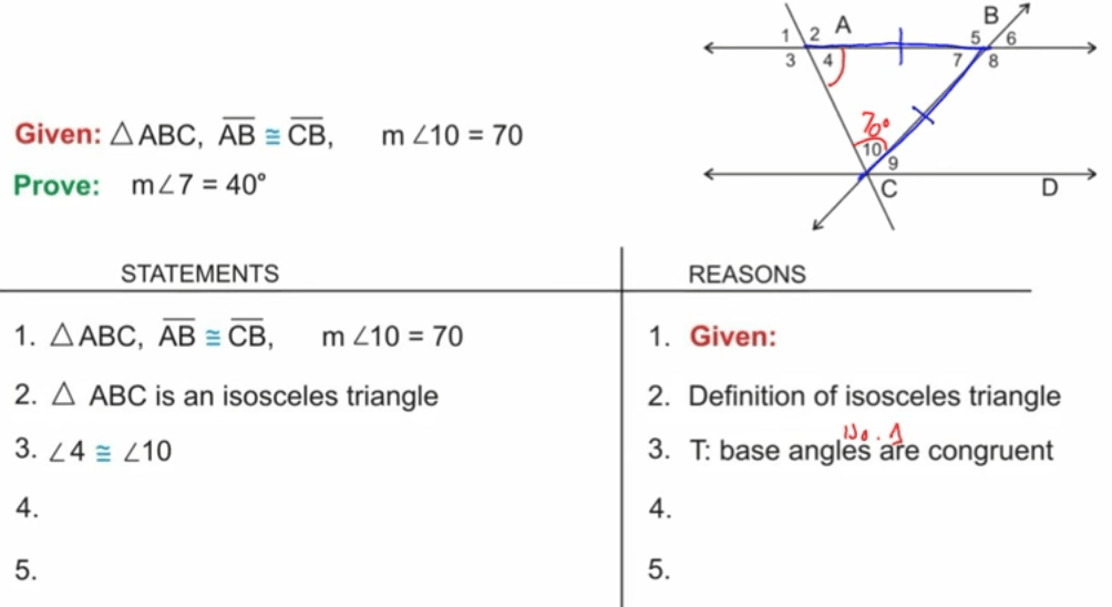 Geometry proof outlet solver