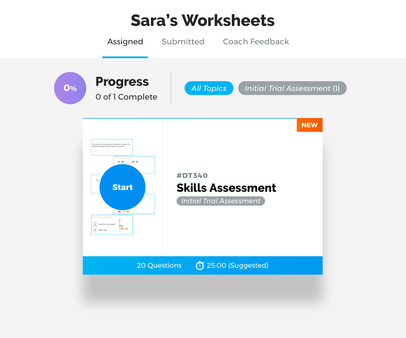 Skills Assessment