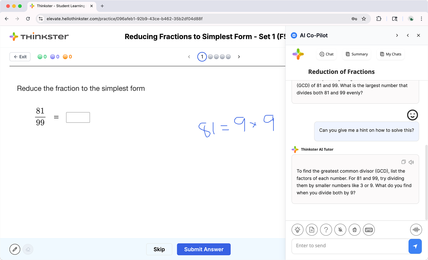 AI learning recommendations