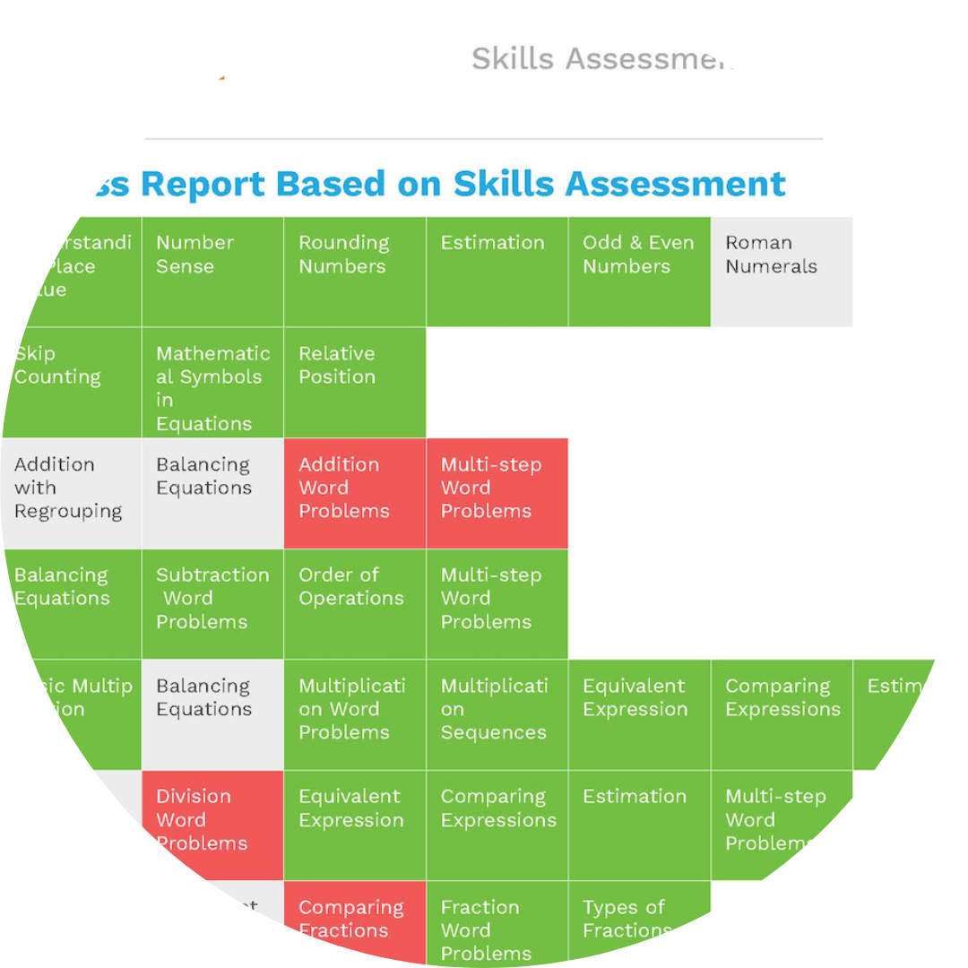 Customized and comprehensive Skills Assessment Report