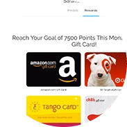Earns points and turn into reward e-Gift Card