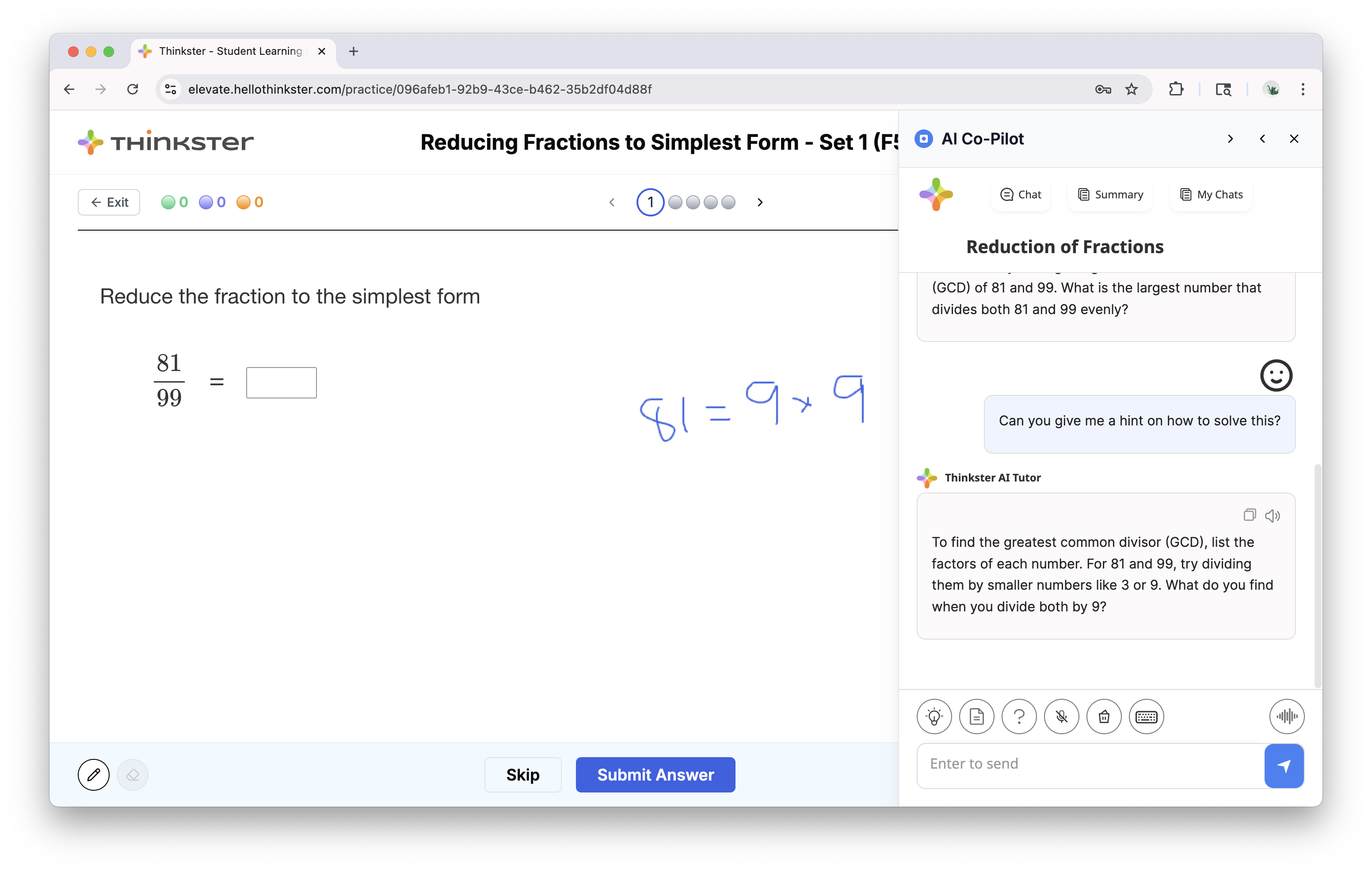 Thinkster AI preview